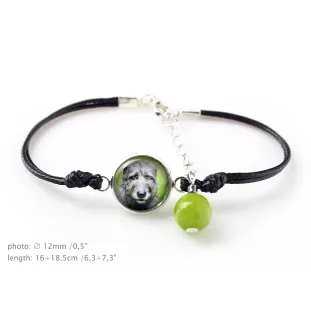 Irish Wolfhound - a set of jewelry with your photo, handmade set, bracelet and necklace by Art.-Dog brand