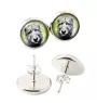 Irish Wolfhound - earrings in a box, your photo, handmade jewelry, a product of the Art-Dog brand
