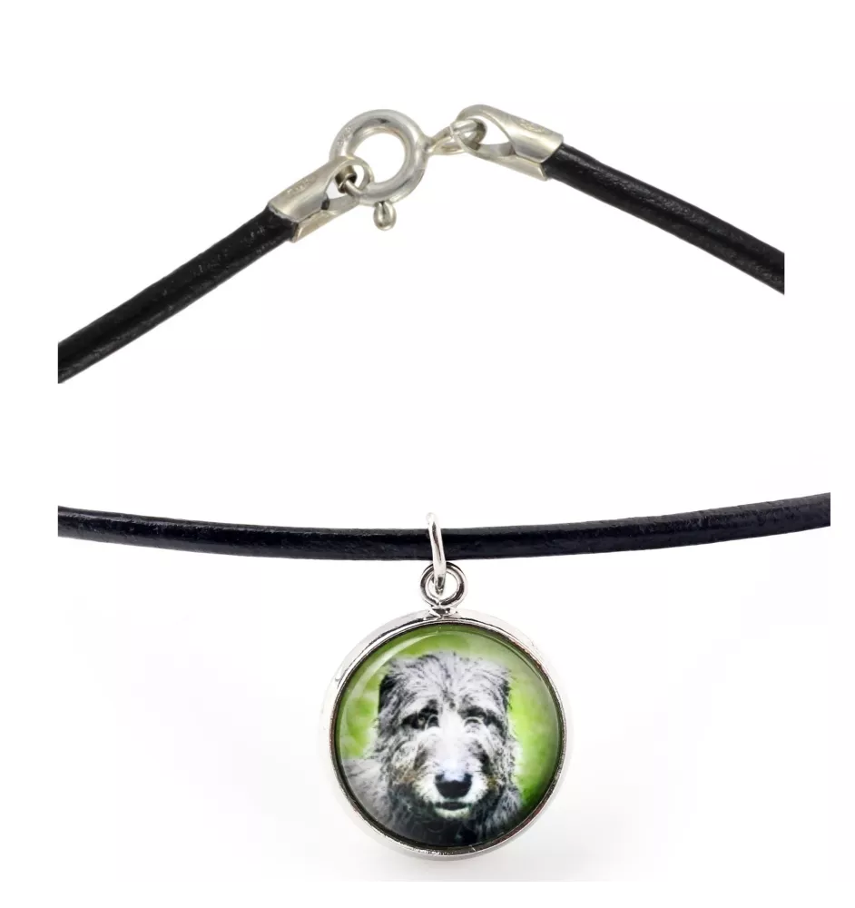 Lévrier irlandais, Irish wolfhound - collier dans une boîte, élégant bijou, pendentif de la marque Art-Dog