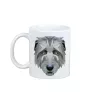 Lévrier irlandais, Irish wolfhound - tasse avec une photo et un motif de chien géométrique Art-Dog