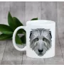 Lévrier irlandais, Irish wolfhound - tasse avec une photo et un motif de chien géométrique Art-Dog