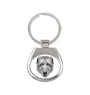 Lévrier irlandais, Irish wolfhound - porte-clés géométrique avec photo et inscription Art-Dog