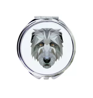Lévrier irlandais, Irish wolfhound - miroir avec une image et un motif géométrique de la marque Art-Dog