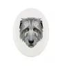 Irish Wolfhound - a plate with a geometric design and the brand name Art-Dog
