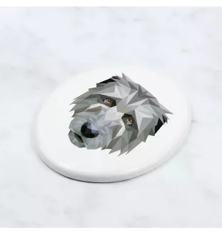 Wilczarz irlandzki płytka geometryczna Art-Dog