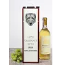 Lévrier irlandais, Irish wolfhound - une boîte géométrique avec une photo et un texte pour le vin de la marque Art-Dog