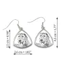 Lévrier irlandais, Irish wolfhound - boucles d'oreilles avec chien, boucles d'oreilles pendantes avec photo, bijoux personnalisés avec impression de la marque Art-Dog