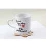Irish Wolfhound - cup with a dog, adorable cup with a heart-shaped handle, universal gift from the Art-Dog brand