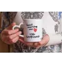 Irish Wolfhound - cup with a dog, adorable cup with a heart-shaped handle, universal gift from the Art-Dog brand