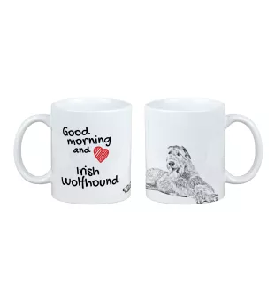 Irischer Wolfshund, Irish Wolfhound - Tasse mit Hund, Tasse mit Bild, personalisiertes Geschenk der Marke Art-Dog