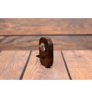 Lévrier irlandais, Irish wolfhound - porte-clés, porte-clés avec chien pour les médailles, crochet pour les clés de la marque Art-Dog