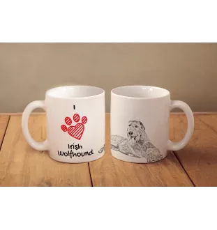Irischer Wolfshund, Irish Wolfhound - Tasse mit Hund, entzückende Tasse mit Grafik, Geschenk mit Ihrem Foto von der Marke Art-Dog