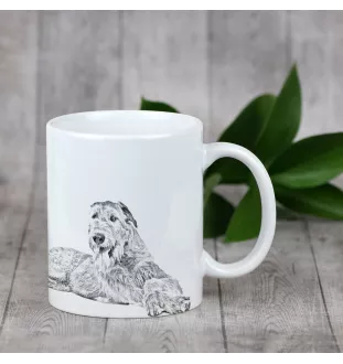 Lévrier irlandais, Irish wolfhound - tasse avec chien, une tasse joyeuse pour les amoureux des chiens, un cadeau personnalisé de la marque Art-Dog