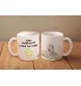 Irischer Wolfshund, Irish Wolfhound - Tasse mit Hund, fröhliche Tasse für Hundeliebhaber, personalisiertes Geschenk der Marke Art-Dog