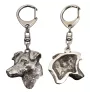 Jack Russell Terrier - Porte-clés argenté avec chien, décoration de sac à main, pendentif de sac à dos par la marque Art-Dog