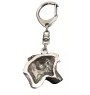 Jack Russell Terrier - Silver-plated key ring with dog, handbag decoration, backpack pendant by Art-Dog brand