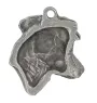 Jack Russell Terrier - Silver-plated key ring with dog, handbag decoration, backpack pendant by Art-Dog brand
