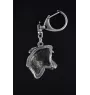 Jack Russell Terrier - Porte-clés argenté avec chien, décoration de sac à main, pendentif de sac à dos par la marque Art-Dog