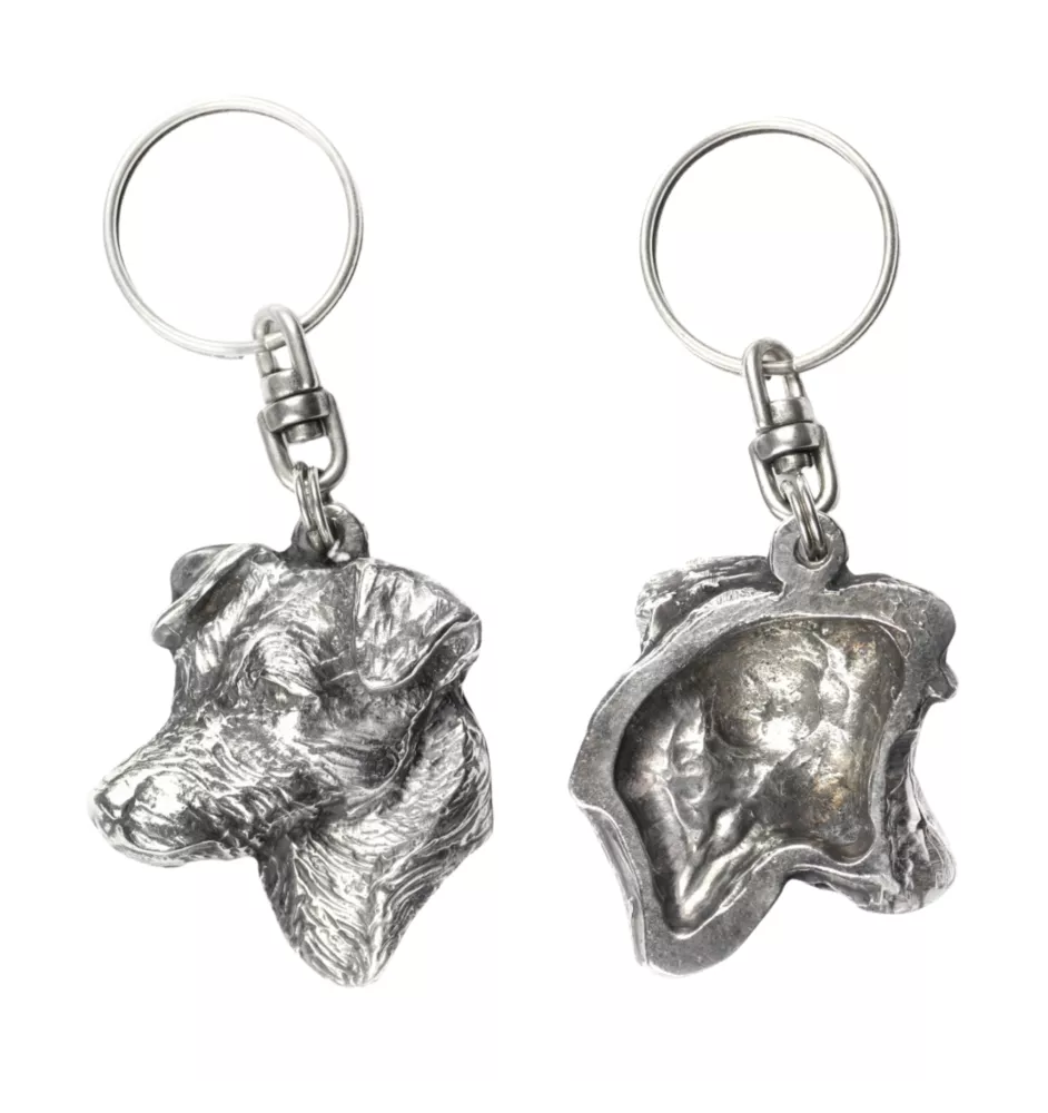 Jack Russell Terrier - Versilberte Hund Anhänger, Handtasche Dekoration, Rucksack-Anhänger von Art-Dog Marke