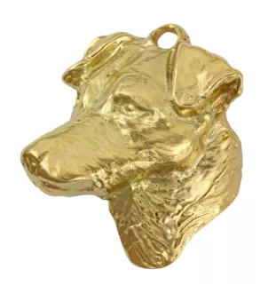 Jack Russell Terrier - Vergoldeter Schlüsselanhänger mit Hund, Handtaschenschmuck, Luxus-Accessoire der Marke Art-Dog