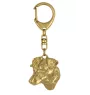 Jack Russell Terrier - Gilded key ring with dog in gift box, handbag decoration, luxury accessory by Art-Dog brand