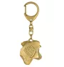 Jack Russell Terrier - Porte-clés doré avec chien dans boîte cadeau, décoration de sac à main, accessoire de luxe de la marque Art-Dog