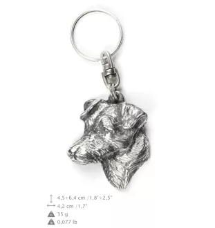 Jack Russell Terrier - Versilberter Anhänger mit einem Hund in einer dekorativen Box, Handtaschenschmuck, Rucksackanhänger der Marke Art-Dog