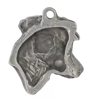 Jack Russell Terrier - Silver-plated key ring with a dog in a gift box, handbag decoration, backpack pendant by Art-Dog brand