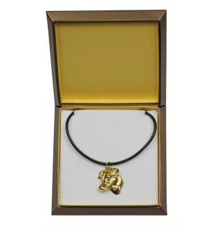 Jack Russell Terrier - Dog necklace in gift box, gold-plated pendant for dog fan, striking jewellery by Art-Dog