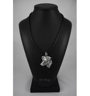 Jack Russell Terrier - Collier de chien dans une boîte cadeau, médaillon argenté pour fan de chien, pendentif remarquable de la marque Art-Dog