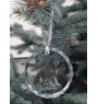 Jagdterrier - crystal bauble with a photo, dog photo in crystal, personalized Christmas tree ornament by Art-Dog brand