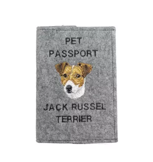 Jack Russell Terrier - Hundepassetui, Dokumententasche, Geschenk für den Reisenden von der Marke Art-Dog