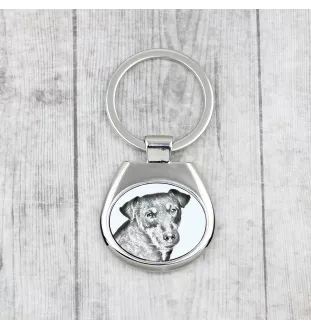 Jagdterrier - keychain with a dog, keychain with a print, personalized pendant from the Art-Dog brand