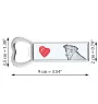 Jagdterrier - bottle opener with a dog, personalized fridge opener, unique gift for a man by Art-Dog brand