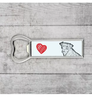 Jagdterrier - Flaschenöffner mit Hund, personalisierter Flaschenöffner für den Kühlschrank, ein einzigartiges Geschenk für Männer von der Marke Art-Dog