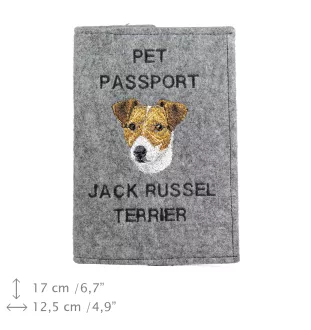Jack Russell Terrier - Hundepassetui, Dokumententasche, Geschenk für den Reisenden von der Marke Art-Dog