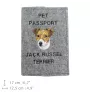 Jack Russell Terrier - Dog passport case, document case, gift for the traveller from the Art-Dog brand