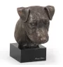 Jack Russell Terrier - Hundestatue, Büste auf Steinsockel, Skulptur, Trophäe für Hundeausstellung der Marke Art-Dog
