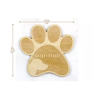 Jack Russell Terrier - Tasse Untersetzer, graviert Untersetzer mit Hund, Geschenk für Hundeliebhaber von Art-Dog Marke