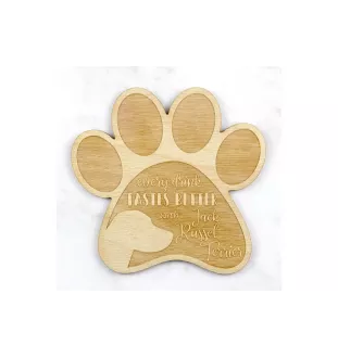 Jack Russell Terrier - Mug coaster, engraved coaster with dog, gift for dog lover by Art-Dog brand