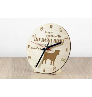 Jack Russell Terrier - Uhr mit Hund, Holzuhr mit Gravur, personalisierte Uhr von Art-Dog