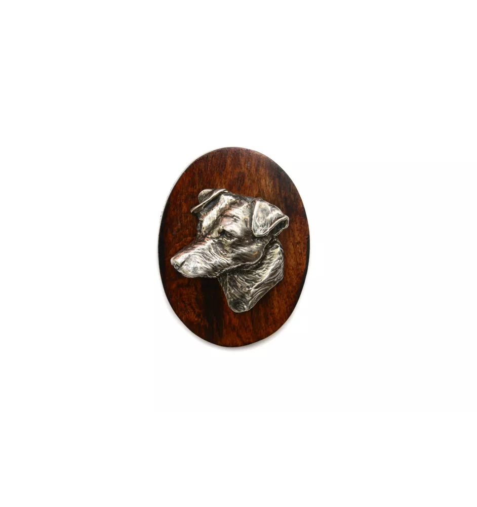 Jack Russell Terrier - Dog show brooch, starter number clip, dog pin by Art-Dog