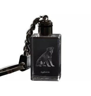 Jagdterrier - Schlüsselanhänger aus Kristall mit Hundefoto, beleuchteter Schlüsselanhänger, einzigartiges Geschenk der Marke Art-Dog