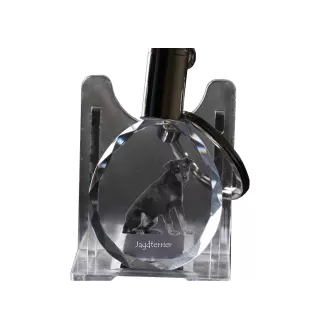 Niemiecki terier myśliwski brelok do kluczy owalny z psem Art-Dog