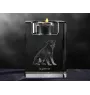 Chien d'arrêt - Bougeoir avec photo de chien, porte bougie en cristal, cadeau personnalisé par la marque Art-Dog
