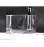 Jagdterrier - Stifthalter, Kristallorganizer mit Hundefoto, einzigartige Schreibtischdekoration der Marke Art-Dog