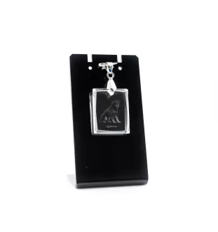 Chien d'arrêt - Pendentif chien en cristal, collier photo, bijoux uniques par Art-Dog