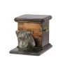 Jack Russell Terrier - urn for dog ashes with a statuette, elegant urn for a dog, unique urn with a bust of a dog by Art-Dog brand