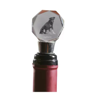 Chien d'arrêt - Bouchon de bouteille, bouchon de vin en cristal avec photo, cadeau personnalisé pour barman par la marque Art-Dog