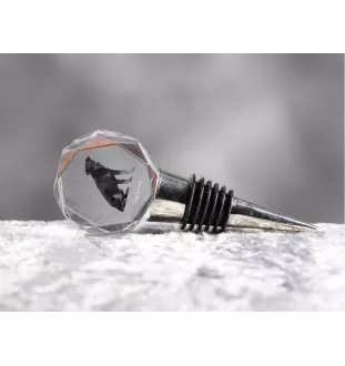 Chien d'arrêt - Bouchon de bouteille, bouchon de vin en cristal avec photo, cadeau personnalisé pour barman par la marque Art-Dog